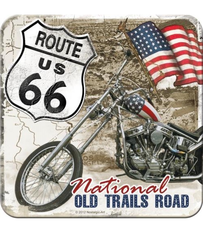 Металлическая подставка Nostalgic-Art "Route 66 - Desert Old Trails" (46111)